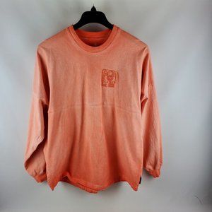 Walt Disney World Spirit Jersey Shirt Peach Glitter Paint Heavy Cotton Mickey M